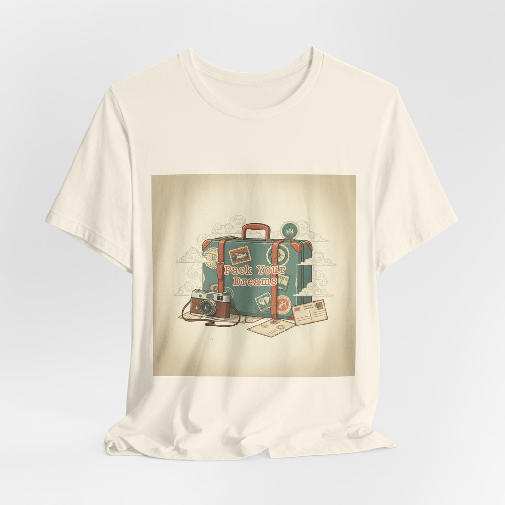 Retro Travel Postcard Tee | passport stamp, wanderlust design