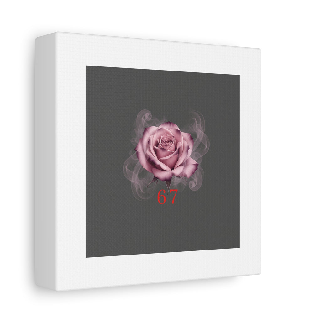 6 7 Valentine's Canvas | Viral Gothic Rose Wall Art | 6 7 Meaning Dark Romance