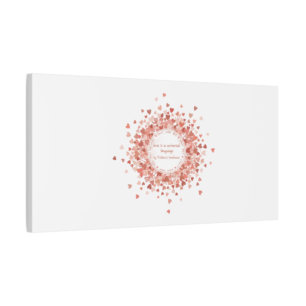 Tiny Heart Confetti Canvas | Matte Stretched Wall Art