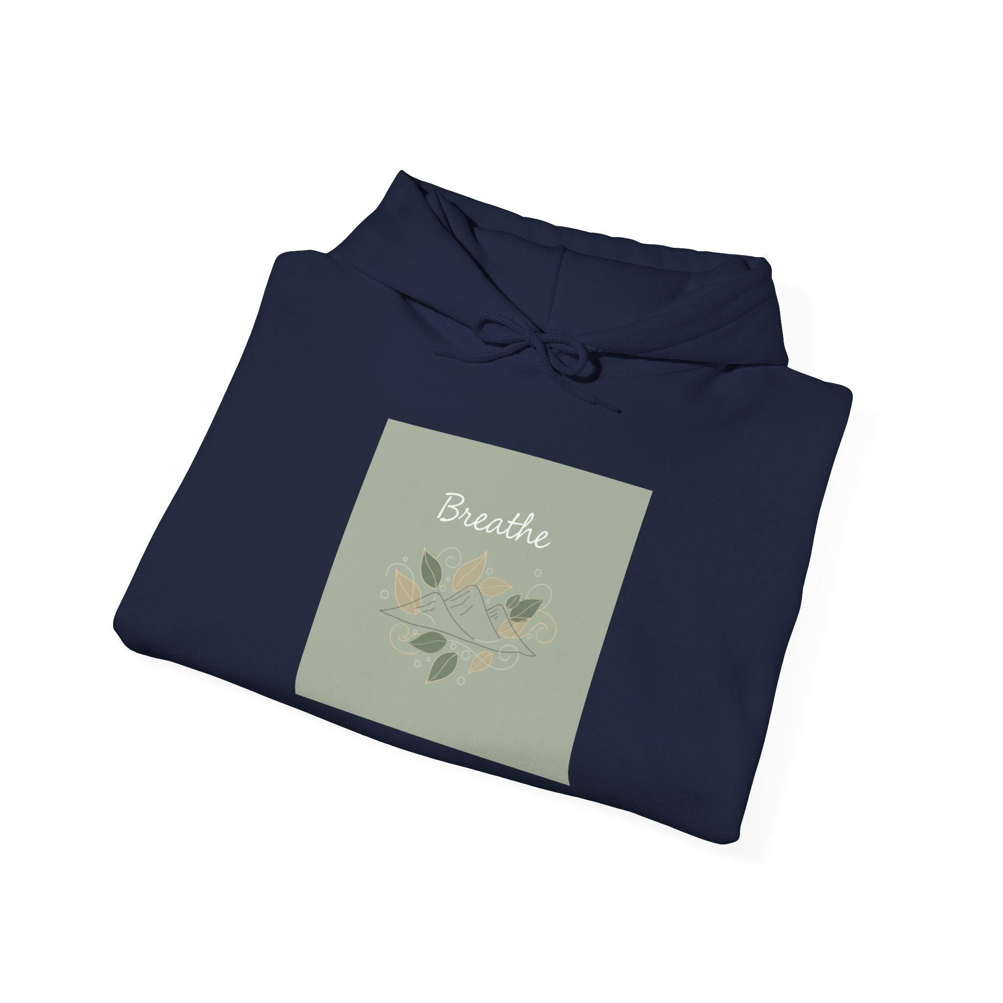 Breathe Leaf Motif Hoodie | nature vibes, forest minimal