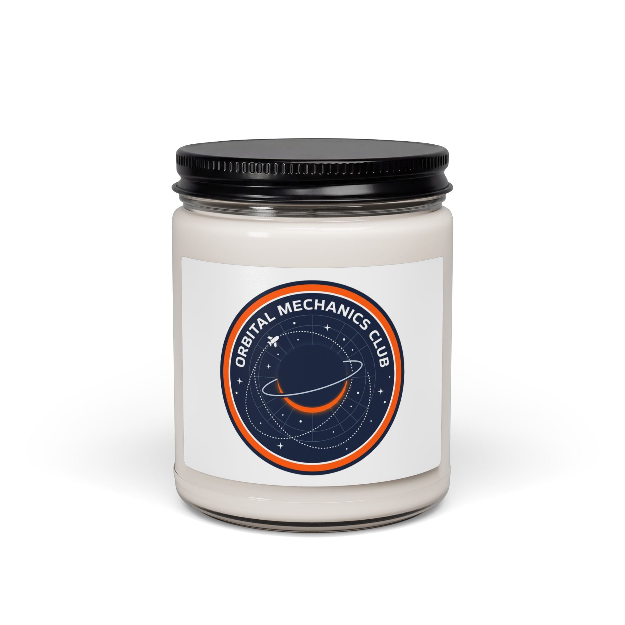 Orbital Mechanics Club Candle, Soy Candle | Space, Mission Patch