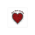 Love Dark and Deep Heart Sticker | gothic romance, 80s nostalgia