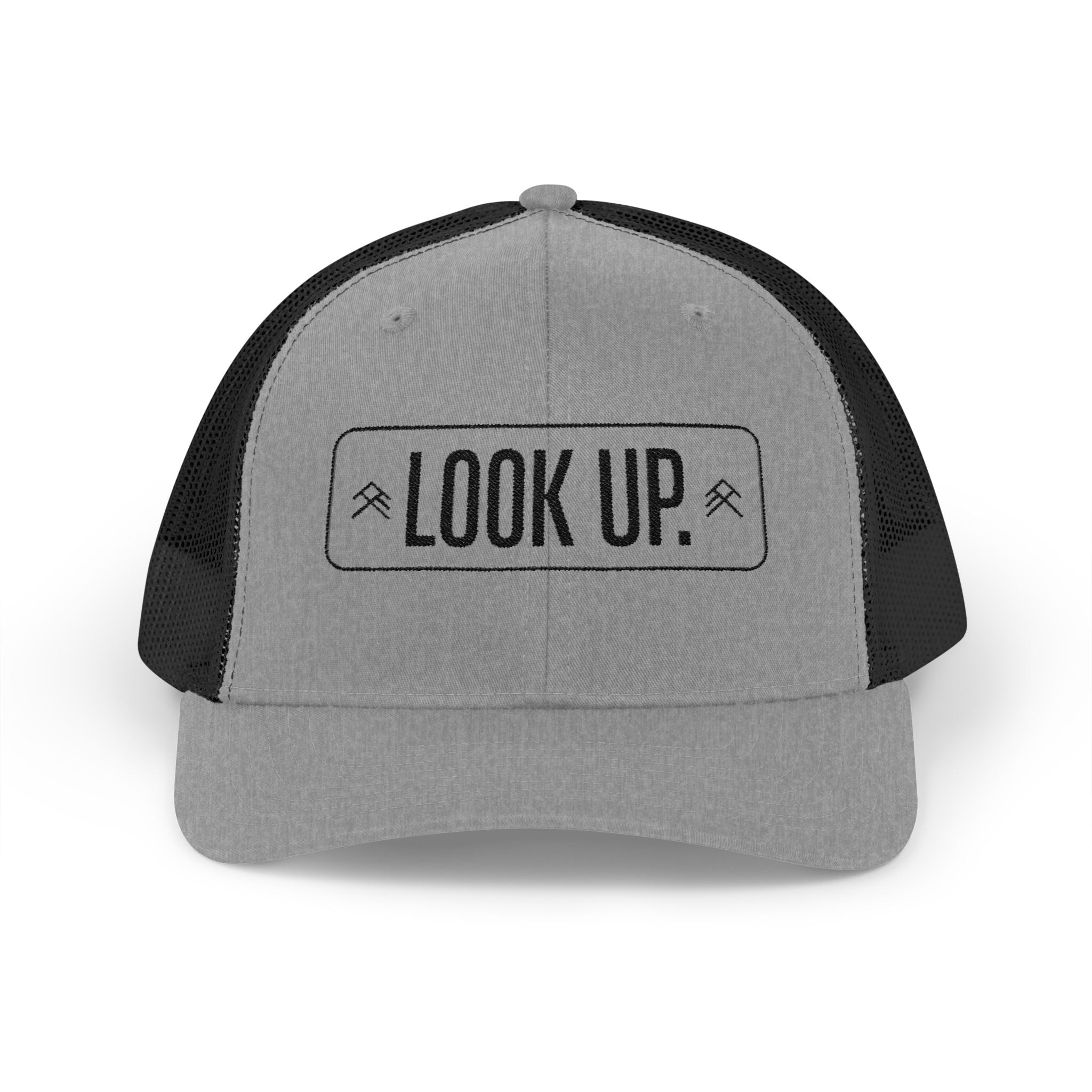 Look Up Trucker Cap — Embroidered Snapback Hat
