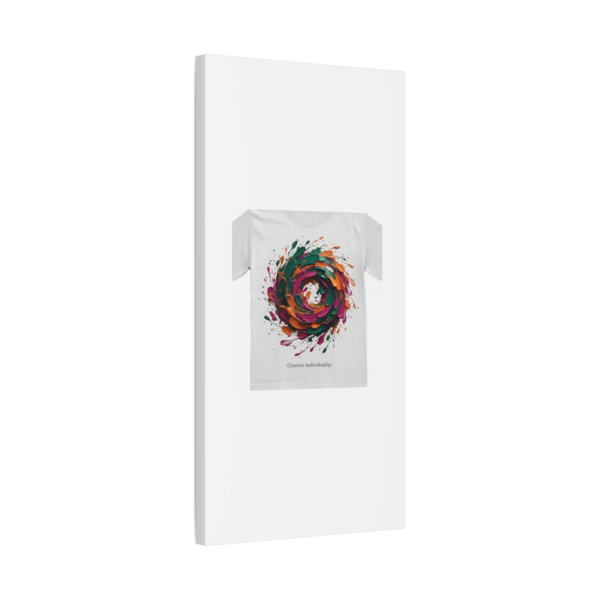 Painterly Abstract Floral Swirl Canvas | Matte Stretched Canvas