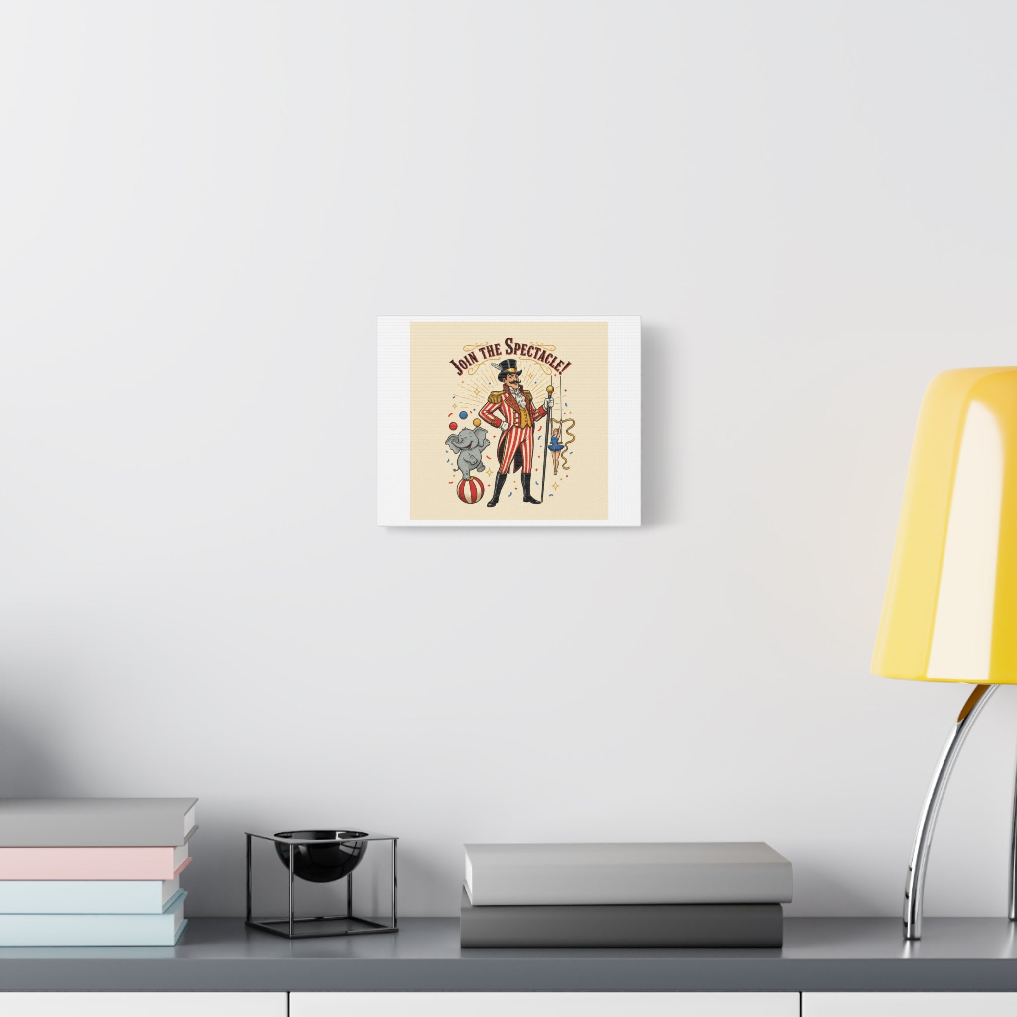 Join the Spectacle Circus Art Print | Matte Canvas, Stretched, Vintage Carnival Design