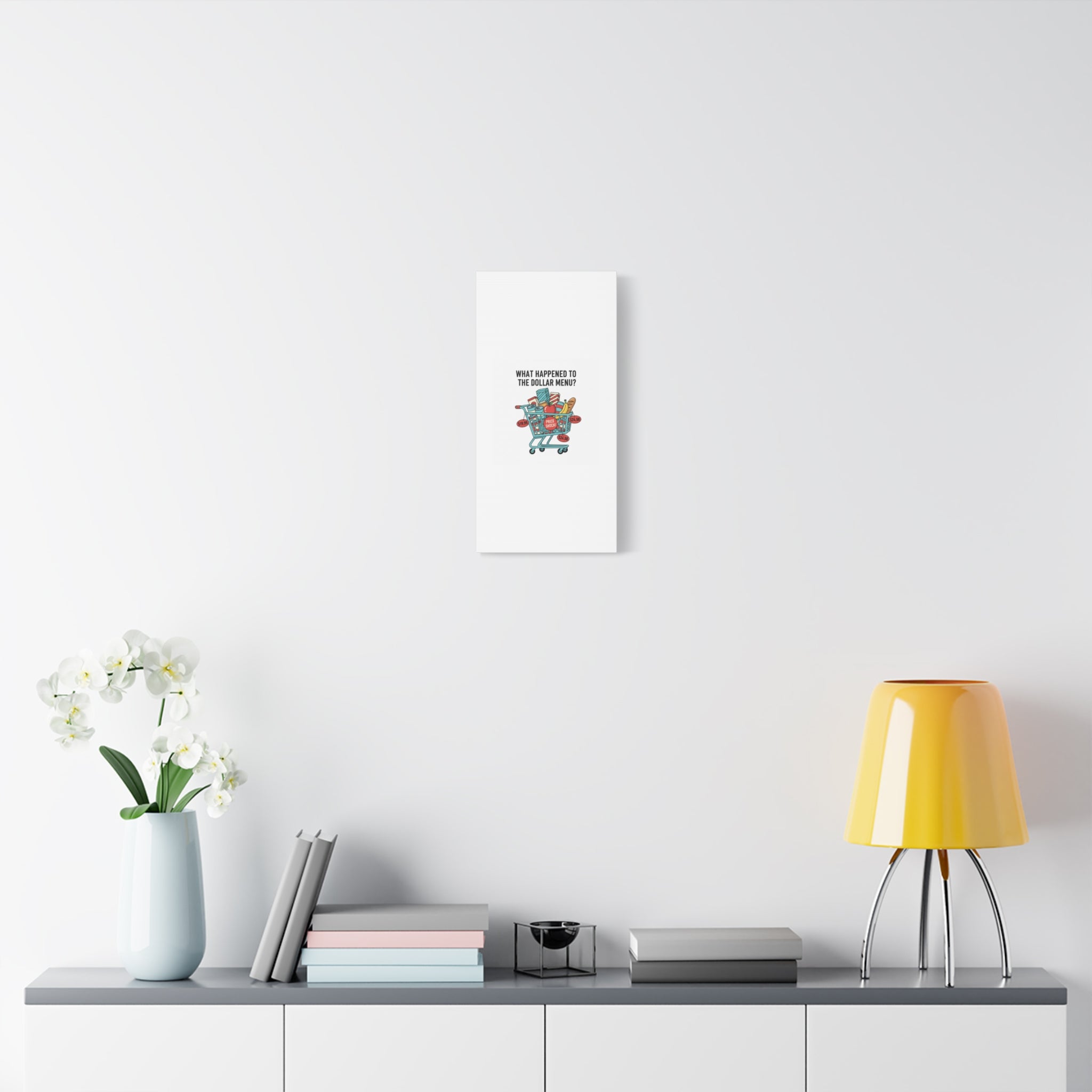 What Happened to the Dollar Menu? Canvas | Grocery Prices Meme, Price Shock Wall Art