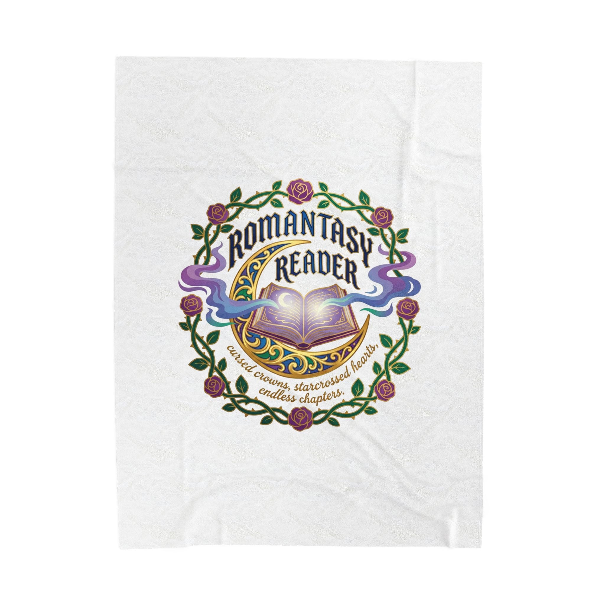 Romantasy Reader Blanket | romantasy, book lover, enchanted
