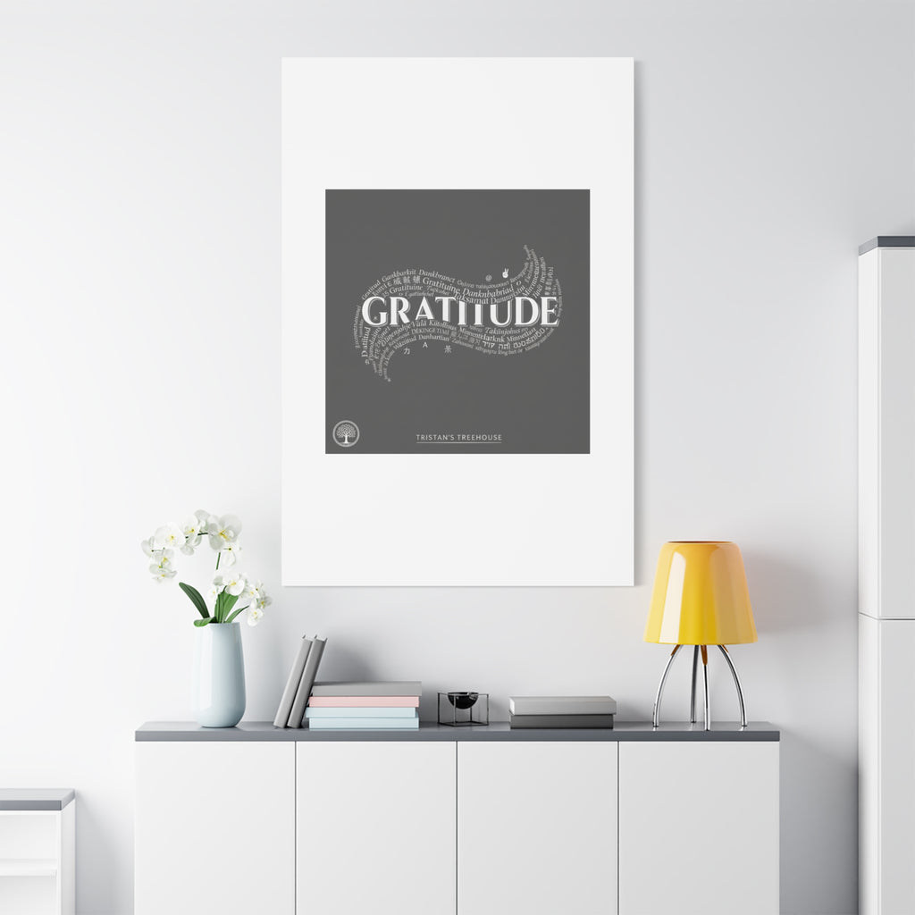 Gratitude Wall Art Matte Canvas | Tiny Treats, sweet uplifting print