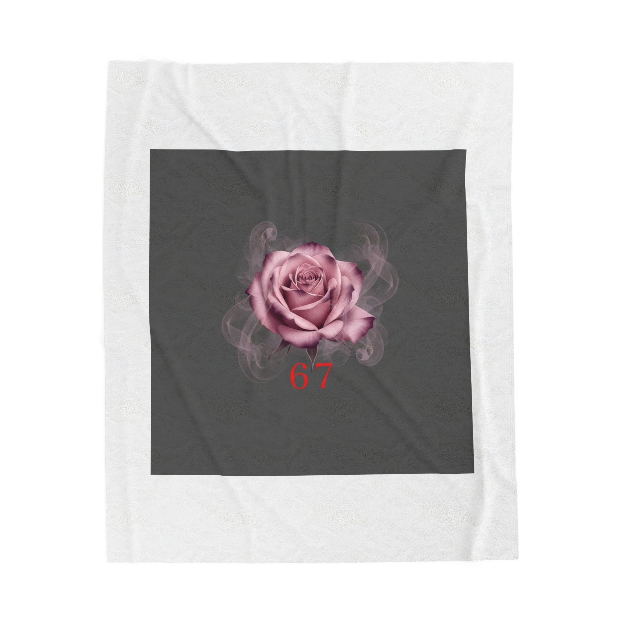 Moon Rose Valentine's Blanket | Viral Gothic Rose Velveteen | Dark Romance Valentine's Gift