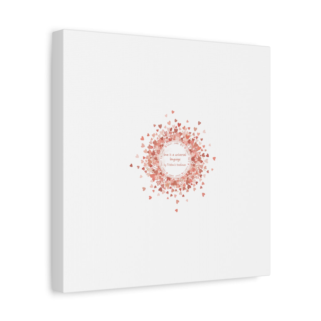Tiny Heart Confetti Canvas | Matte Stretched Wall Art