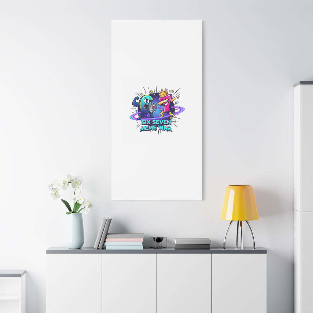 Six Seven Meme War Canvas | Legendary Internet Battle Art, Viral Culture Wall Decor