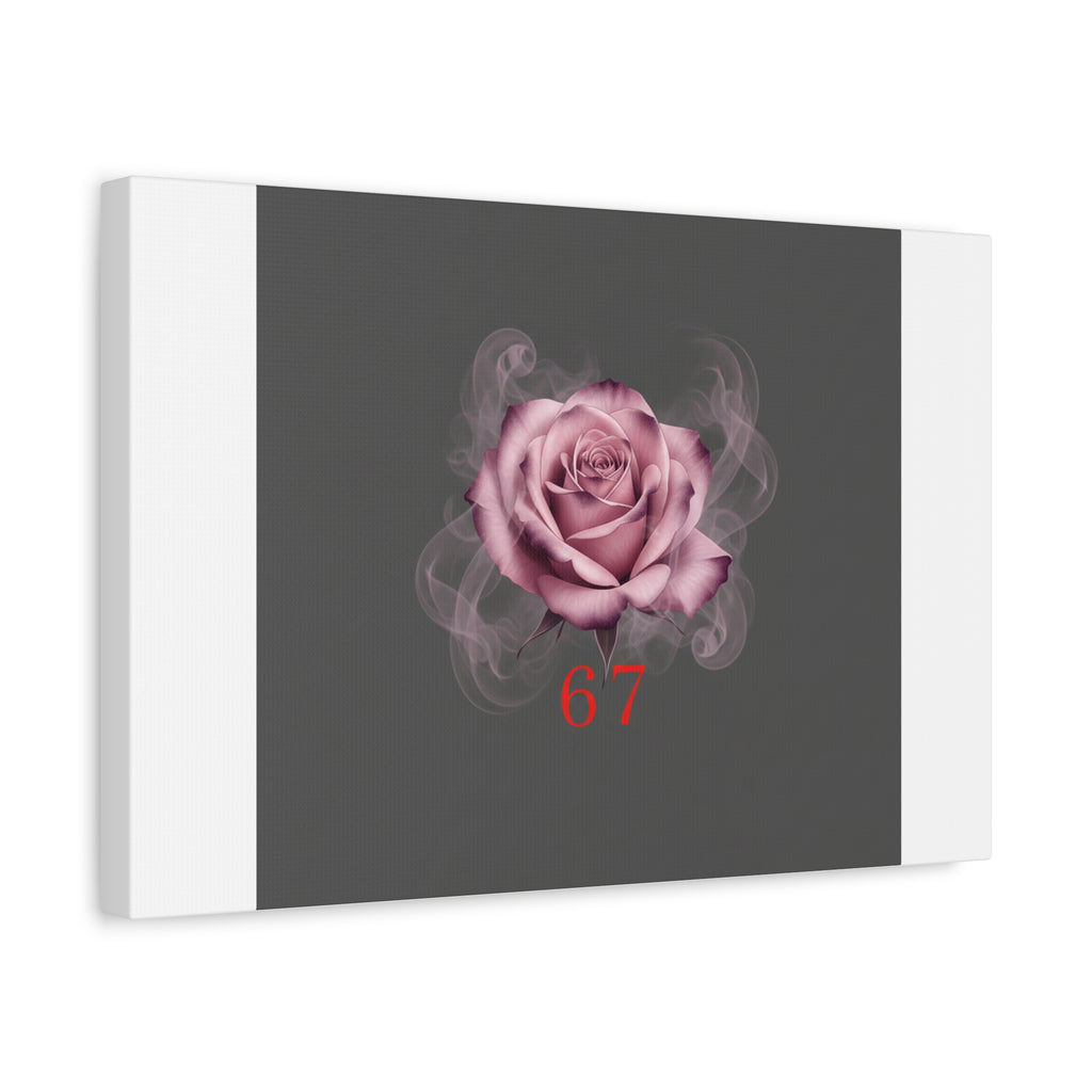 6 7 Valentine's Canvas | Viral Gothic Rose Wall Art | 6 7 Meaning Dark Romance