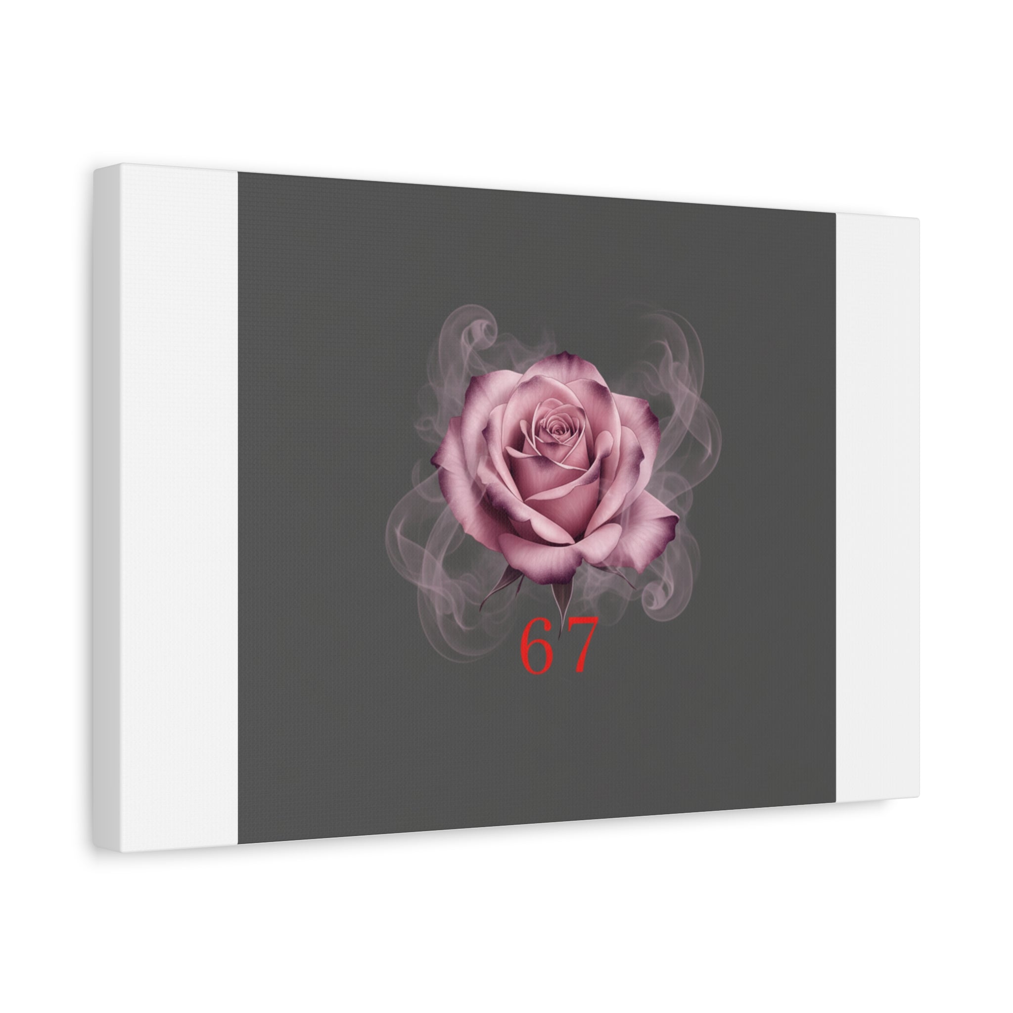 6 7 Valentine's Canvas | Viral Gothic Rose Wall Art | 6 7 Meaning Dark Romance