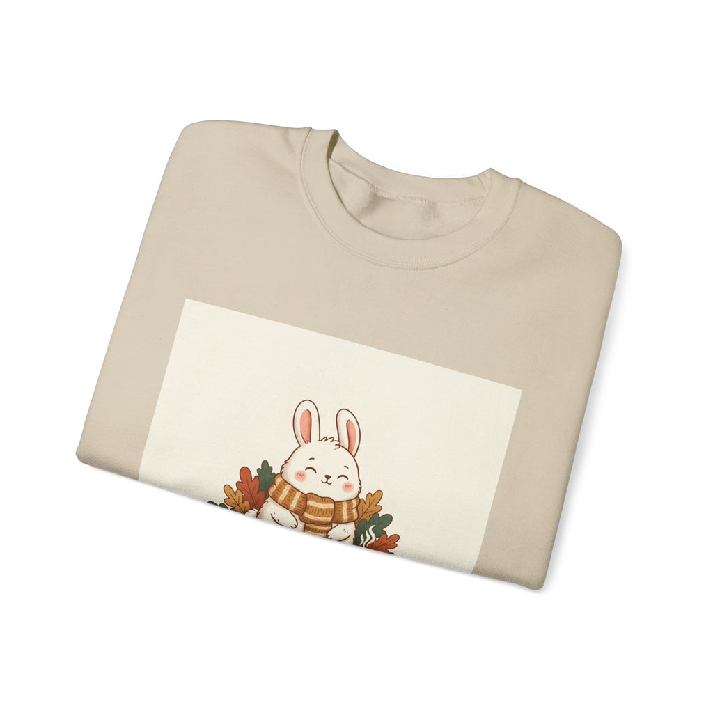 Stay Cozy Bunny sweatshirt | cute animal illustration, winter forest art