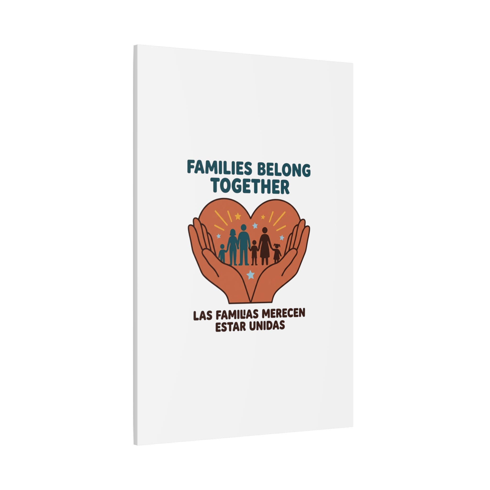 Families Belong Together Canvas | Family Unity, Bilingual Solidarity