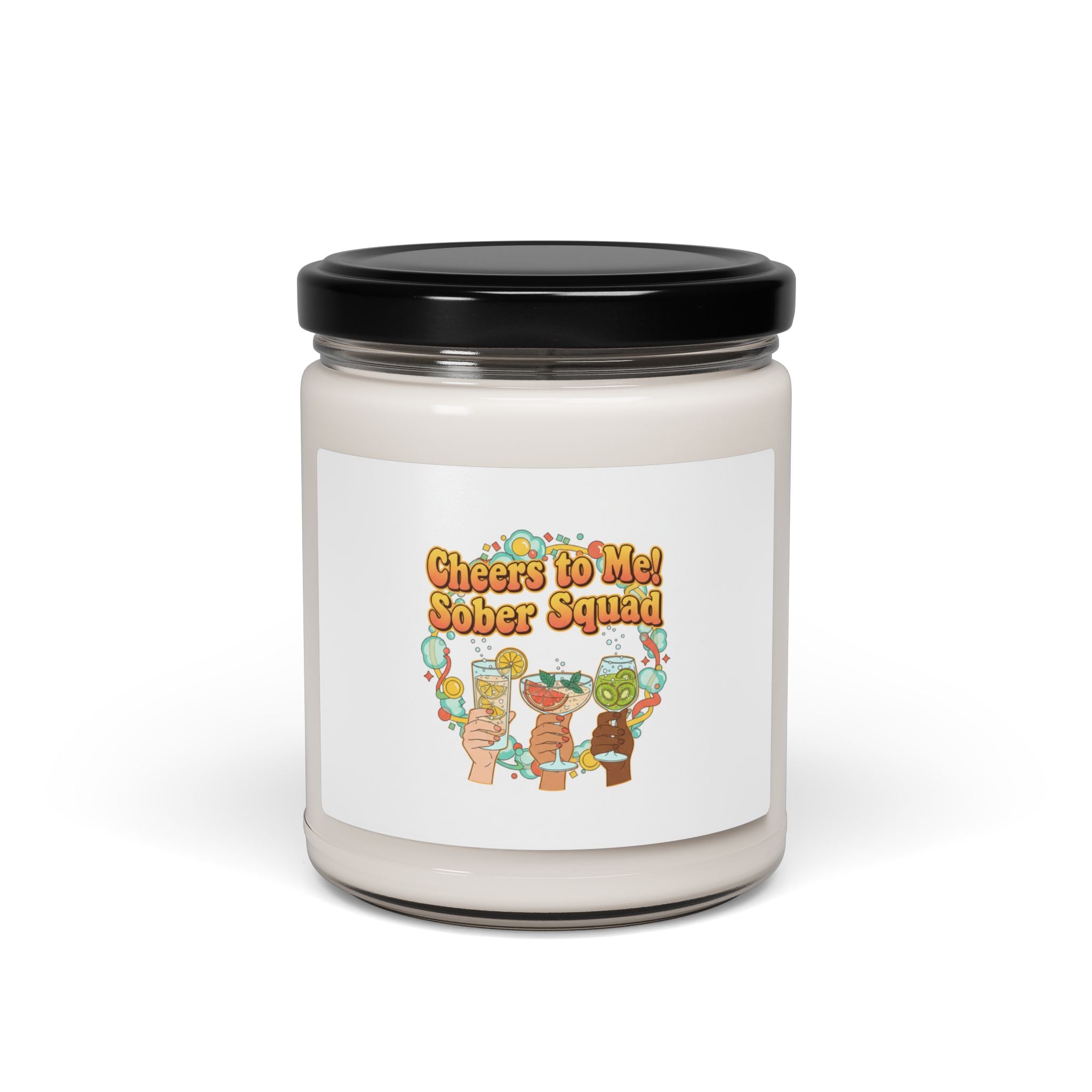 Cheers to Me Sober Squad Candle | Dry January Mocktail Scented Soy Candle