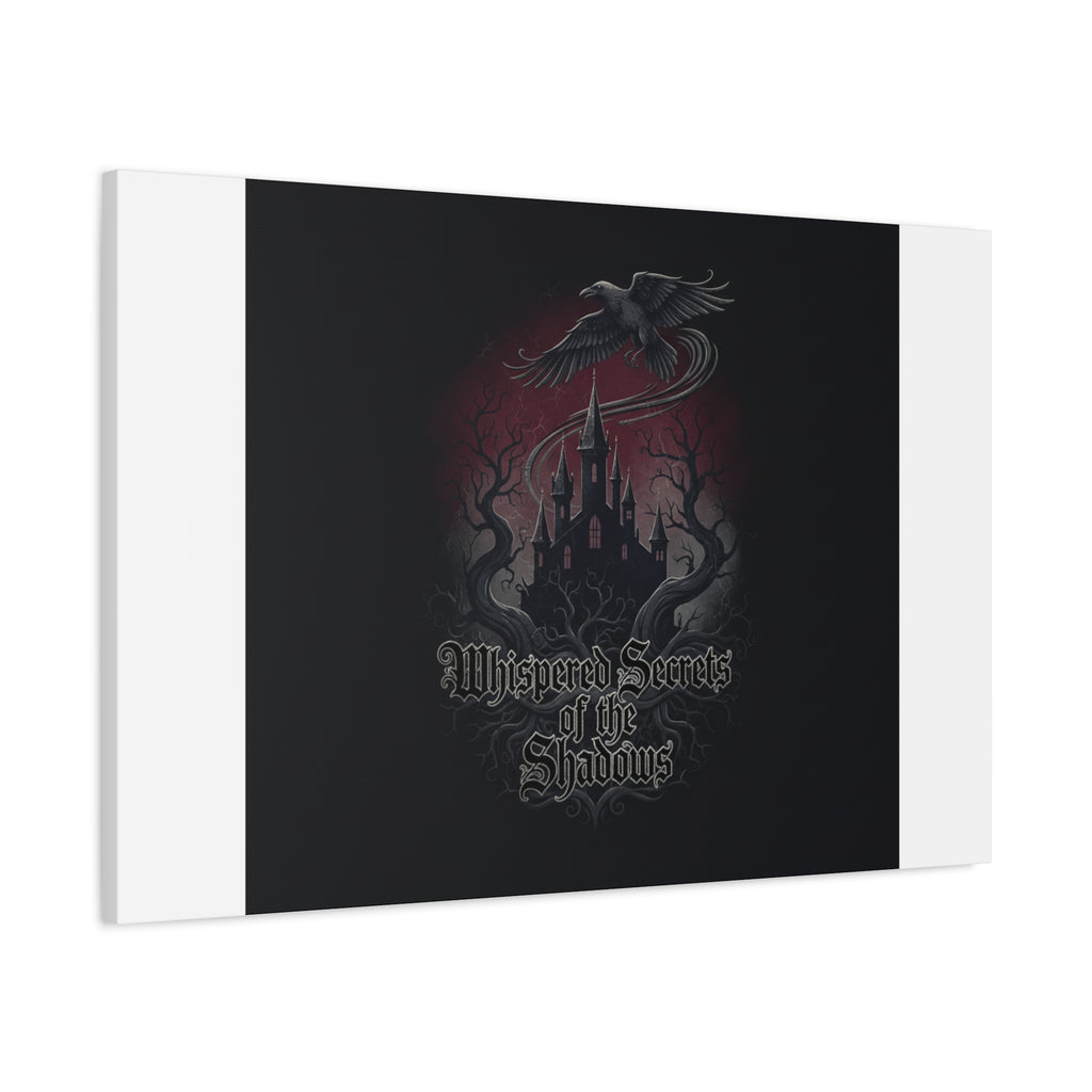 Whispered Secrets of the Shadows Castle Wall Art, Matte Canvas | Gothic Medieval Decor
