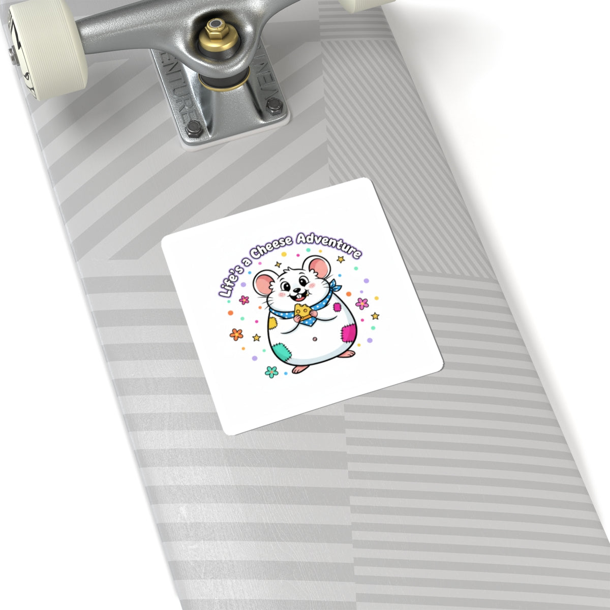 Life's a Cheese Adventure Sticker | Rodent-Core, Rat Lover Decal