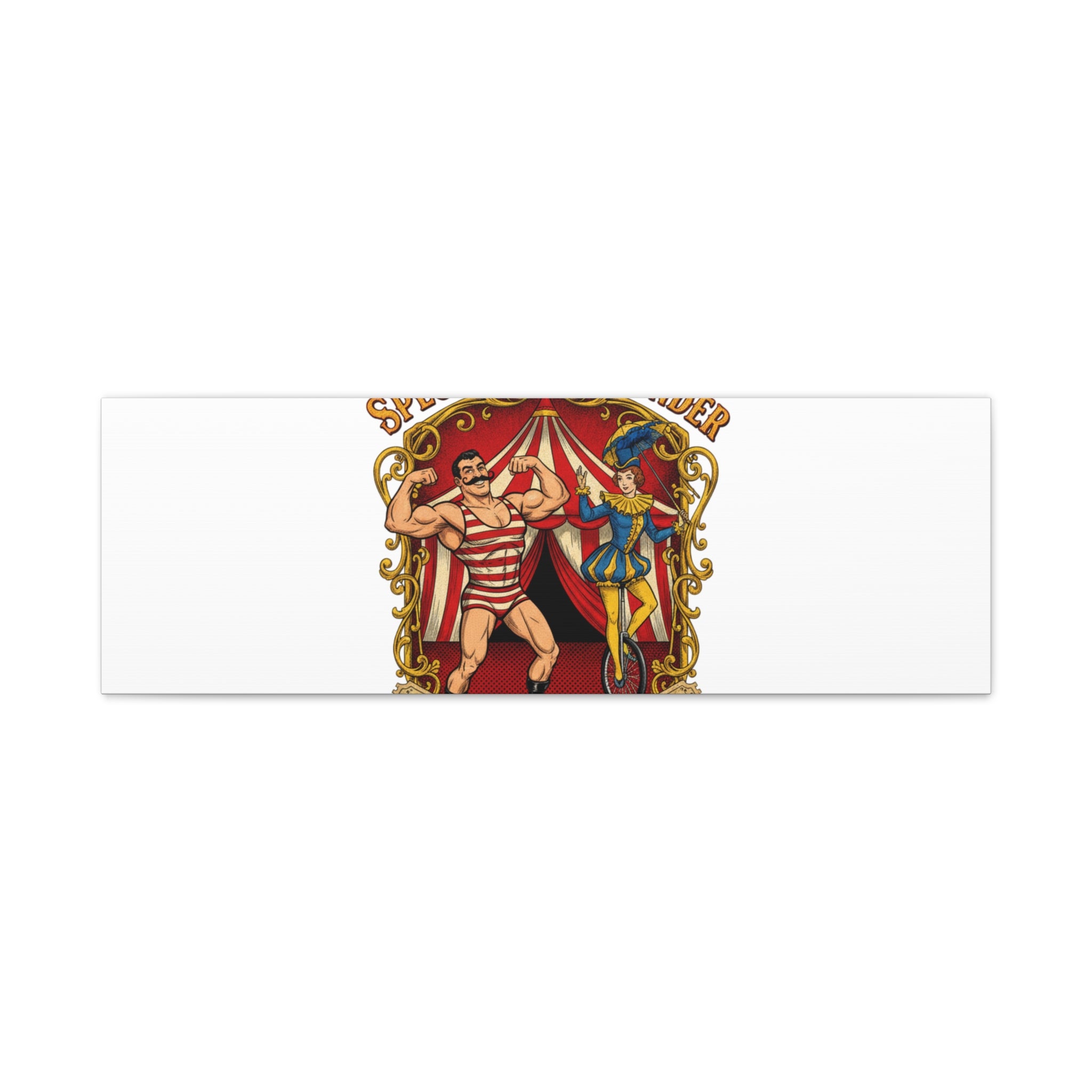 Spectacle of Wonder Circus Art Print, Canvas | Vintage Carnival Design