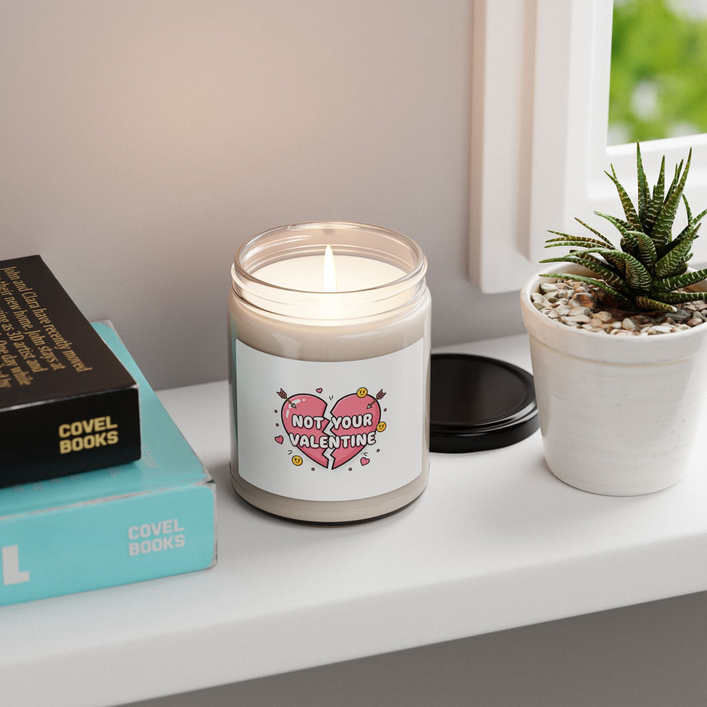 Not Your Valentine Soy Candle, ironic valentines | sarcastic hearts