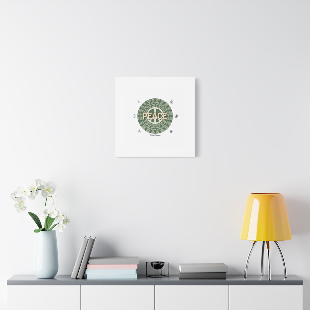 Peace doodle canvas | hand drawn sketch aesthetic, handwritten message