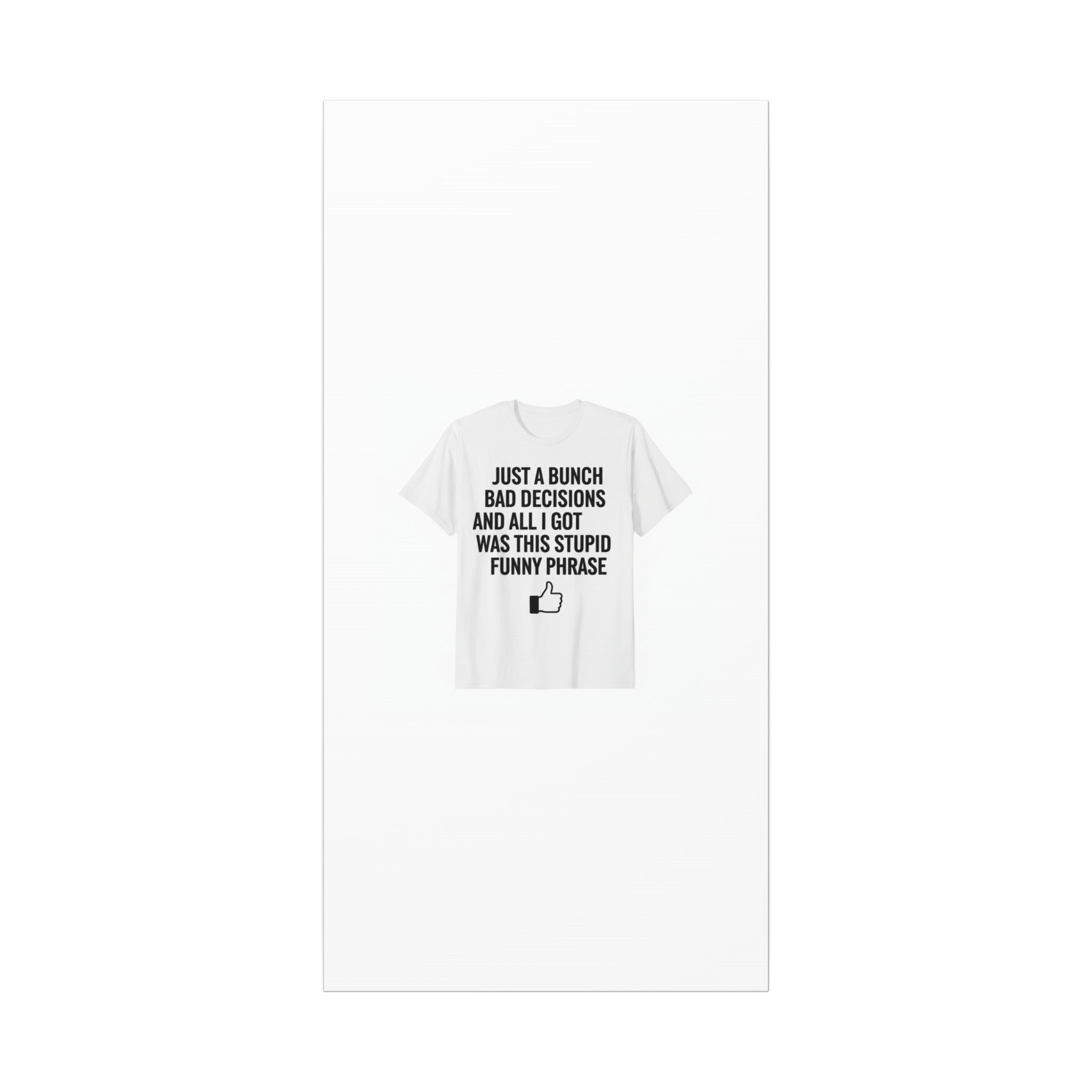 self-deprecating quote Canvas | sarcastic introvert wall art, anxiety humor