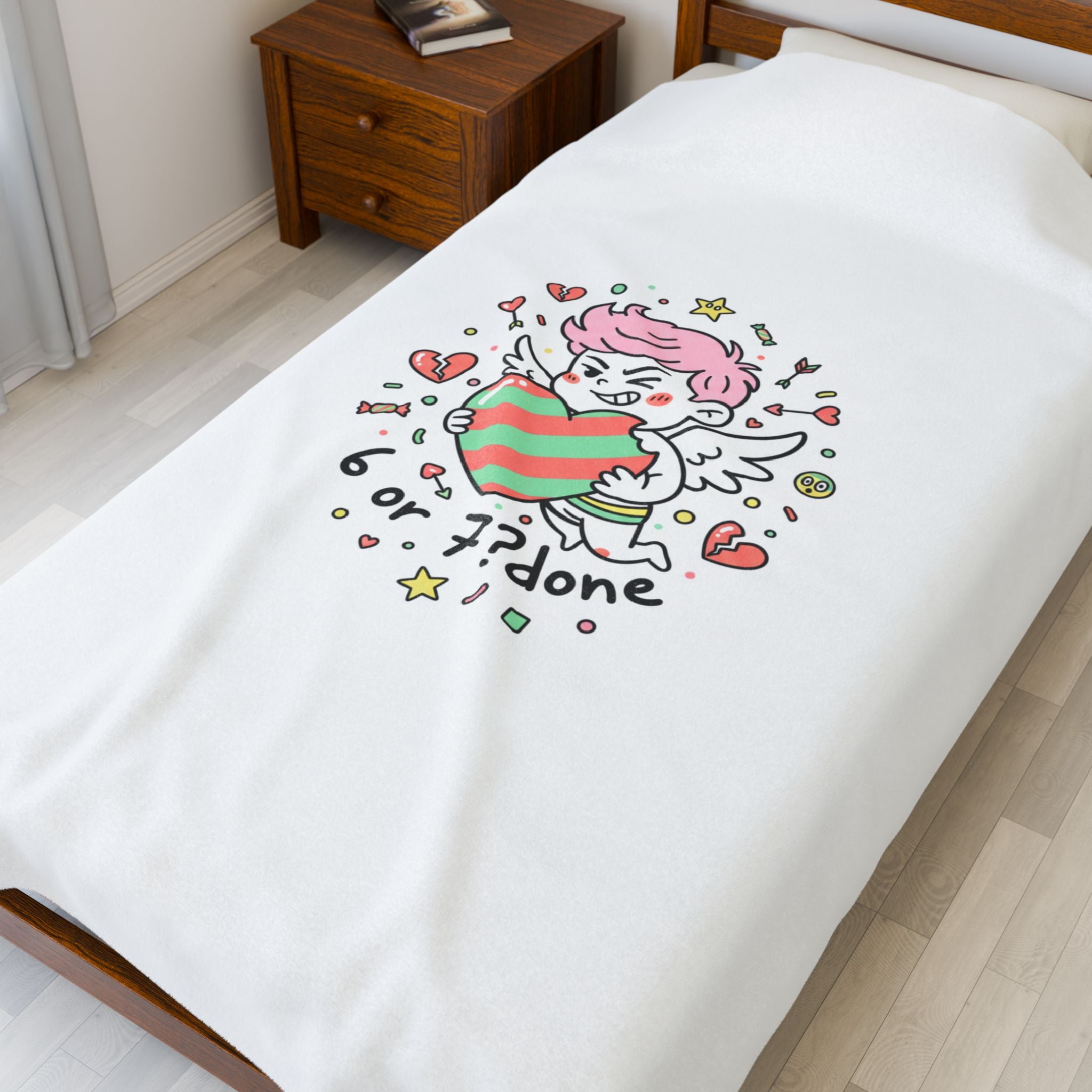 6 7 Weird Cupid Canvas | Viral Valentine's Wall Art | Funny Quirky Love