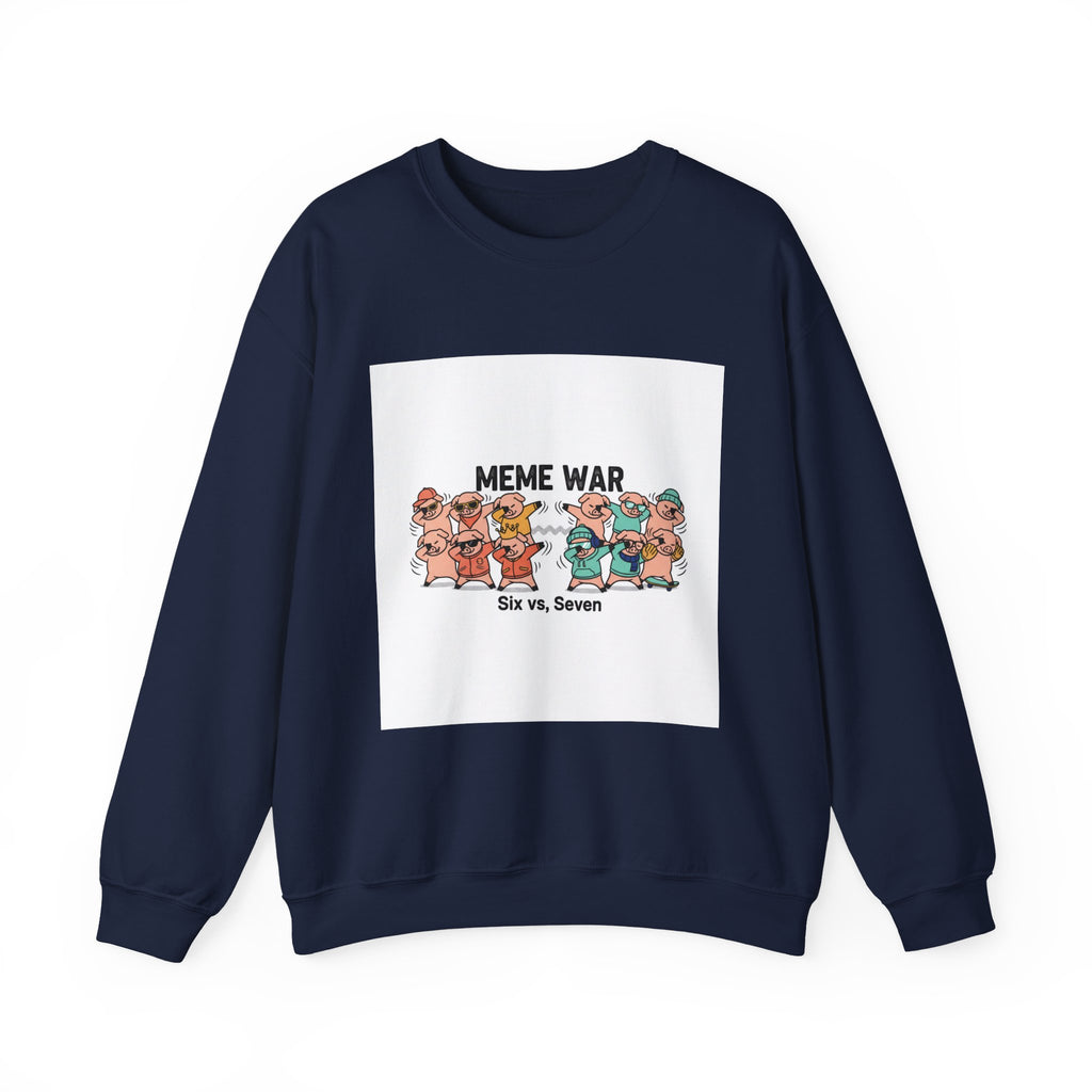 Meme War Graphic Sweatshirt, Disco Florals Retro Paisley