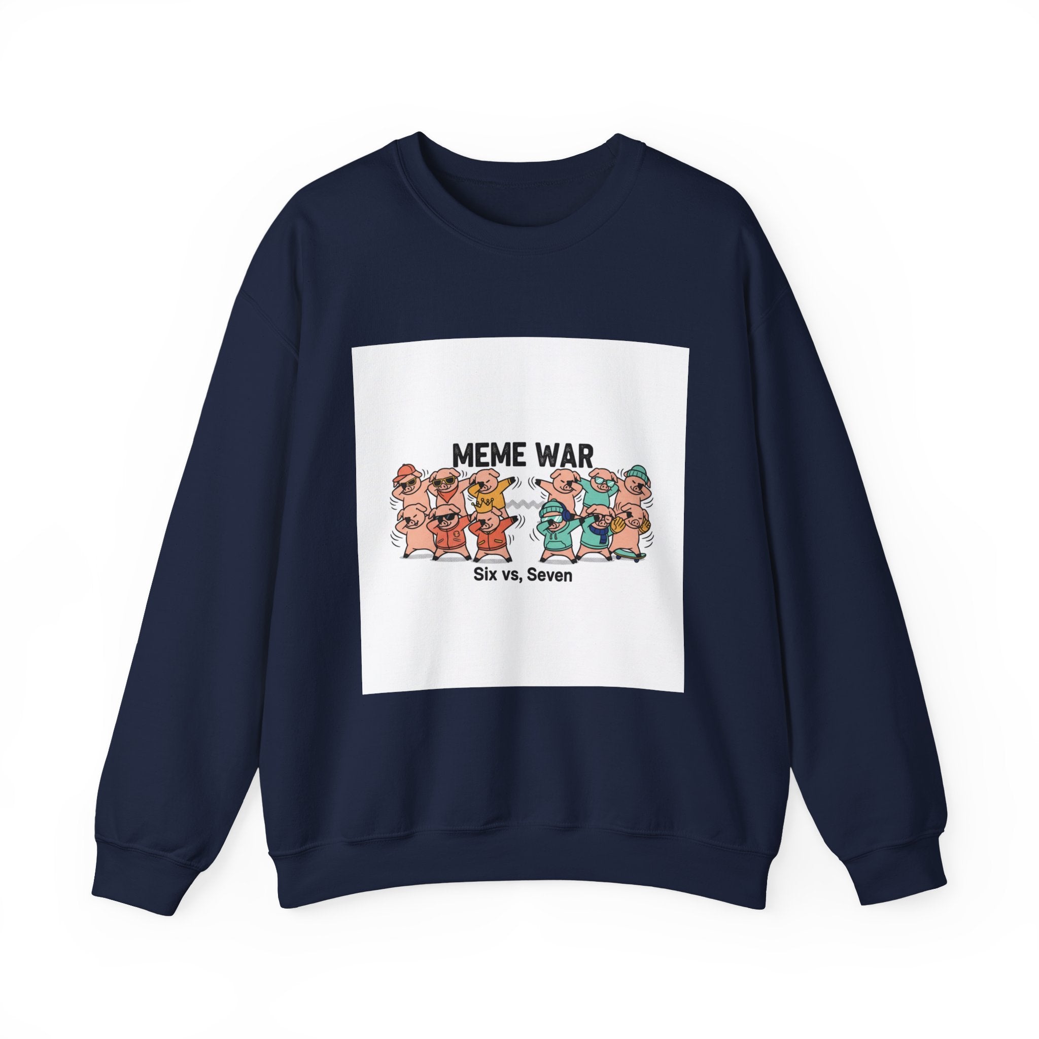 Meme War Graphic Sweatshirt, Disco Florals Retro Paisley