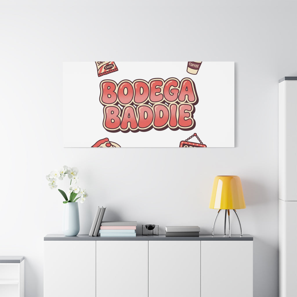 Bodega Baddie Matte Canvas, Stretched | NYC Y2K Corner Store Vibes