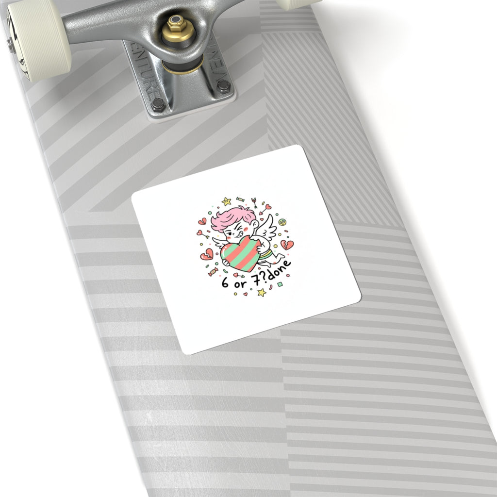 Weird Cupid Heart Sticker | Weird Valentine, quirky heart chaotic love design