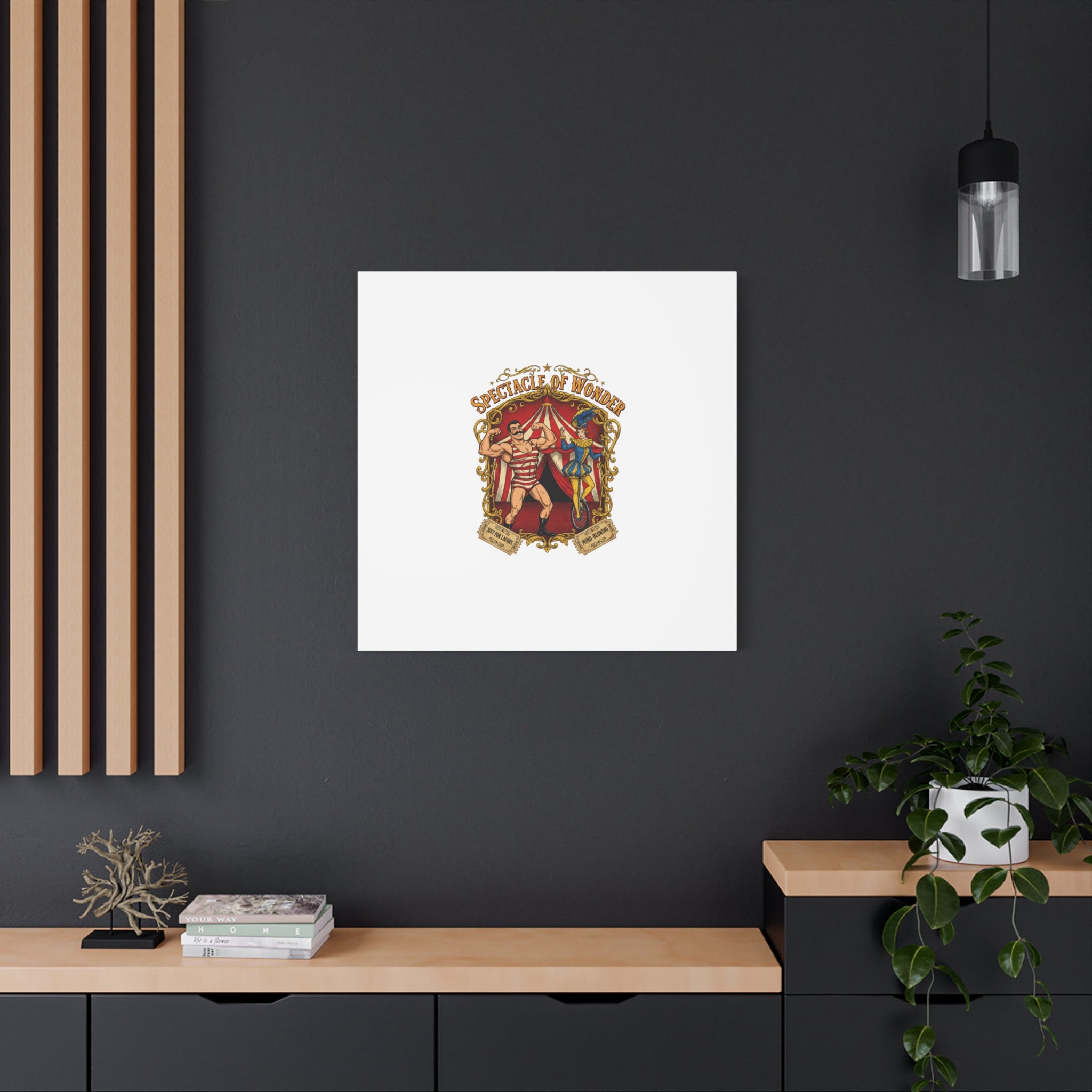 Spectacle of Wonder Circus Art Print, Canvas | Vintage Carnival Design