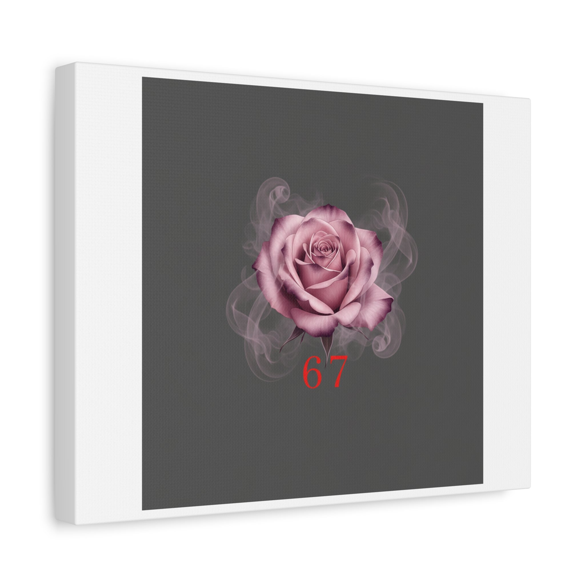 6 7 Valentine's Canvas | Viral Gothic Rose Wall Art | 6 7 Meaning Dark Romance