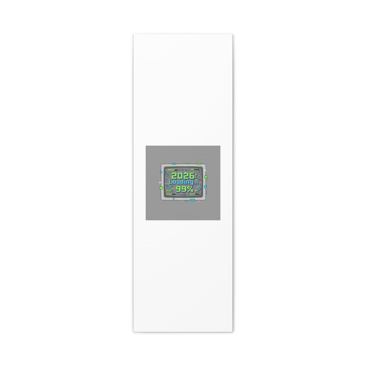 2026 Loading 99% Canvas | NYE countdown, retro system interface