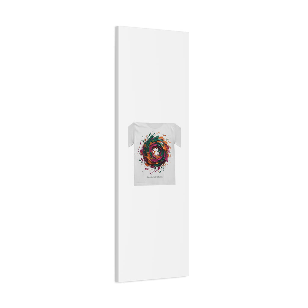 Painterly Abstract Floral Swirl Canvas | Matte Stretched Canvas