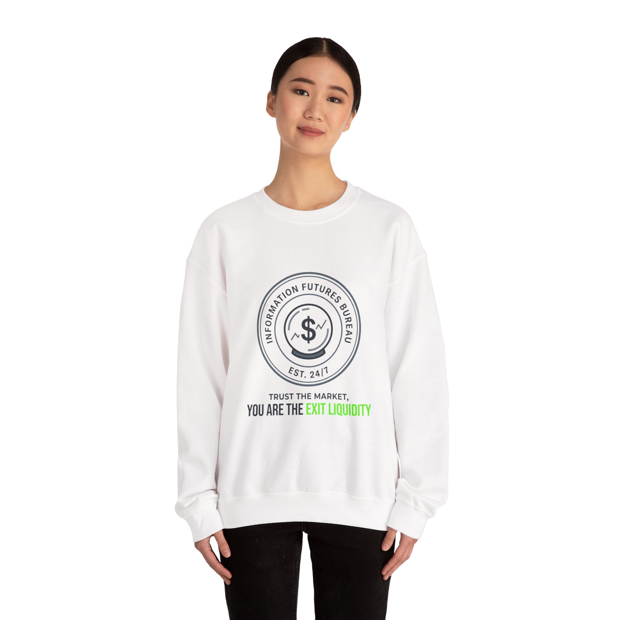 You Are The Exit Liquidity Sweatshirt | insider trading satire, market cynicism