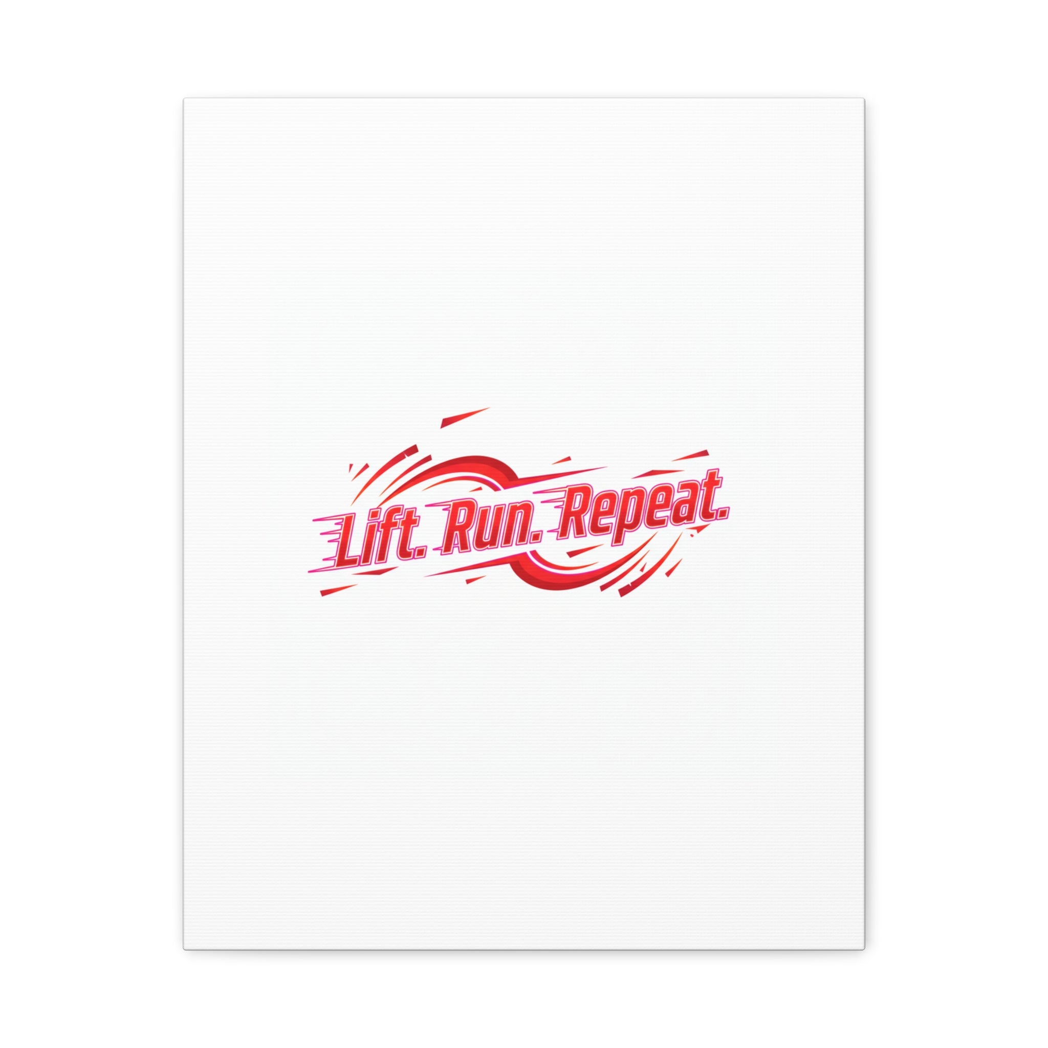 Lift Run Repeat Canvas | Fitness Wall Art, Gym Motivation