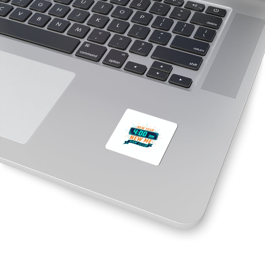 4:00 AM New Year New Me Sticker | Holiday Party, Festive Humor