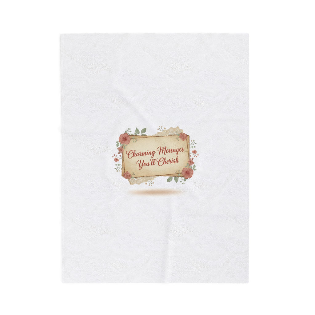Handwritten Love Letter Design Blanket | vintage letter art, wax seal nostalgia