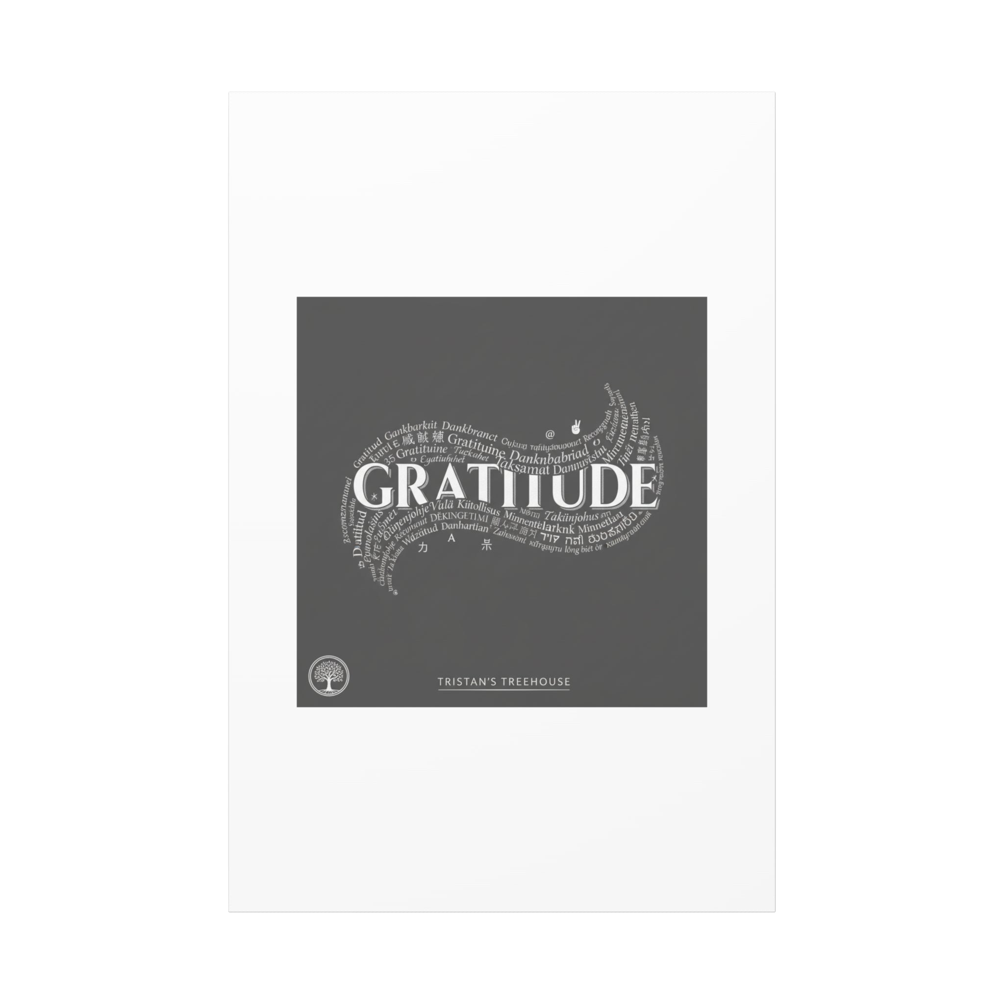Gratitude Wall Art Matte Canvas | Tiny Treats, sweet uplifting print