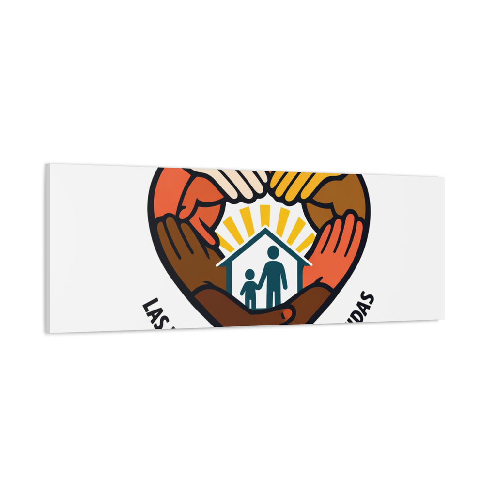 Families Belong Together Canvas, family unity solidarity, bilingual inclusive decor