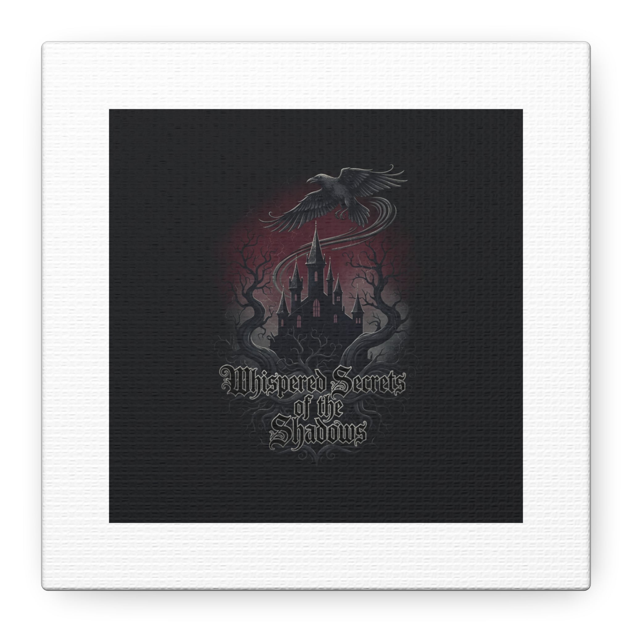 Whispered Secrets of the Shadows Castle Wall Art, Matte Canvas | Gothic Medieval Decor