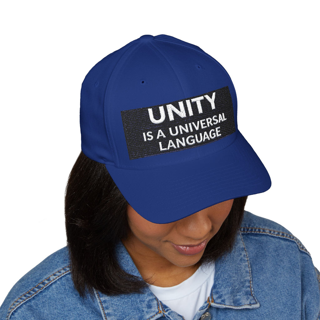 Unity Embroidered Cap — "Unity Is A Universal Language" Structured Hat