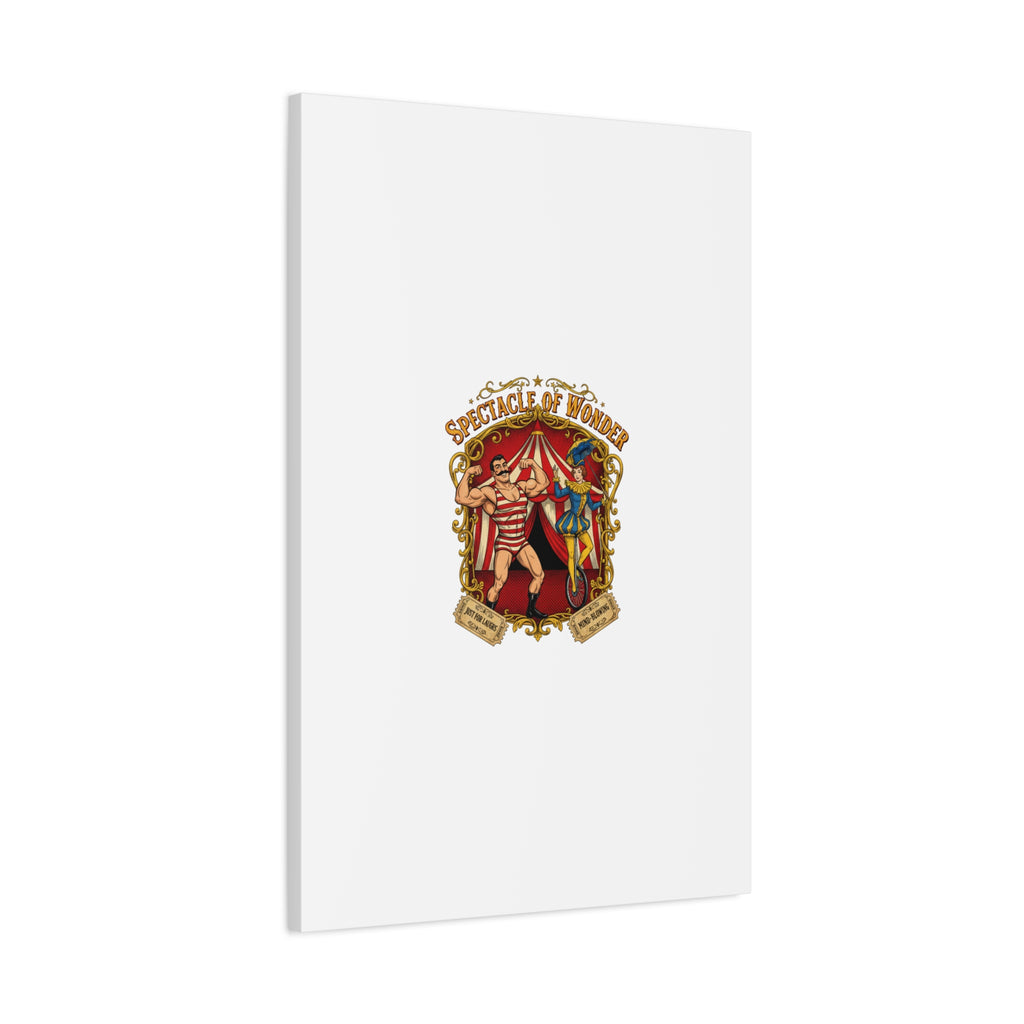 Spectacle of Wonder Circus Art Print, Canvas | Vintage Carnival Design