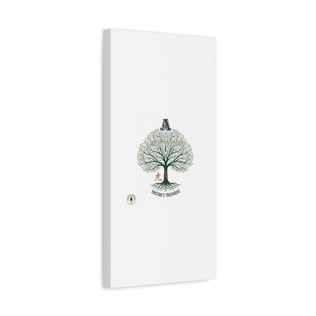 Handwritten Doodle Tree Canvas | Matte Stretched Wall Art