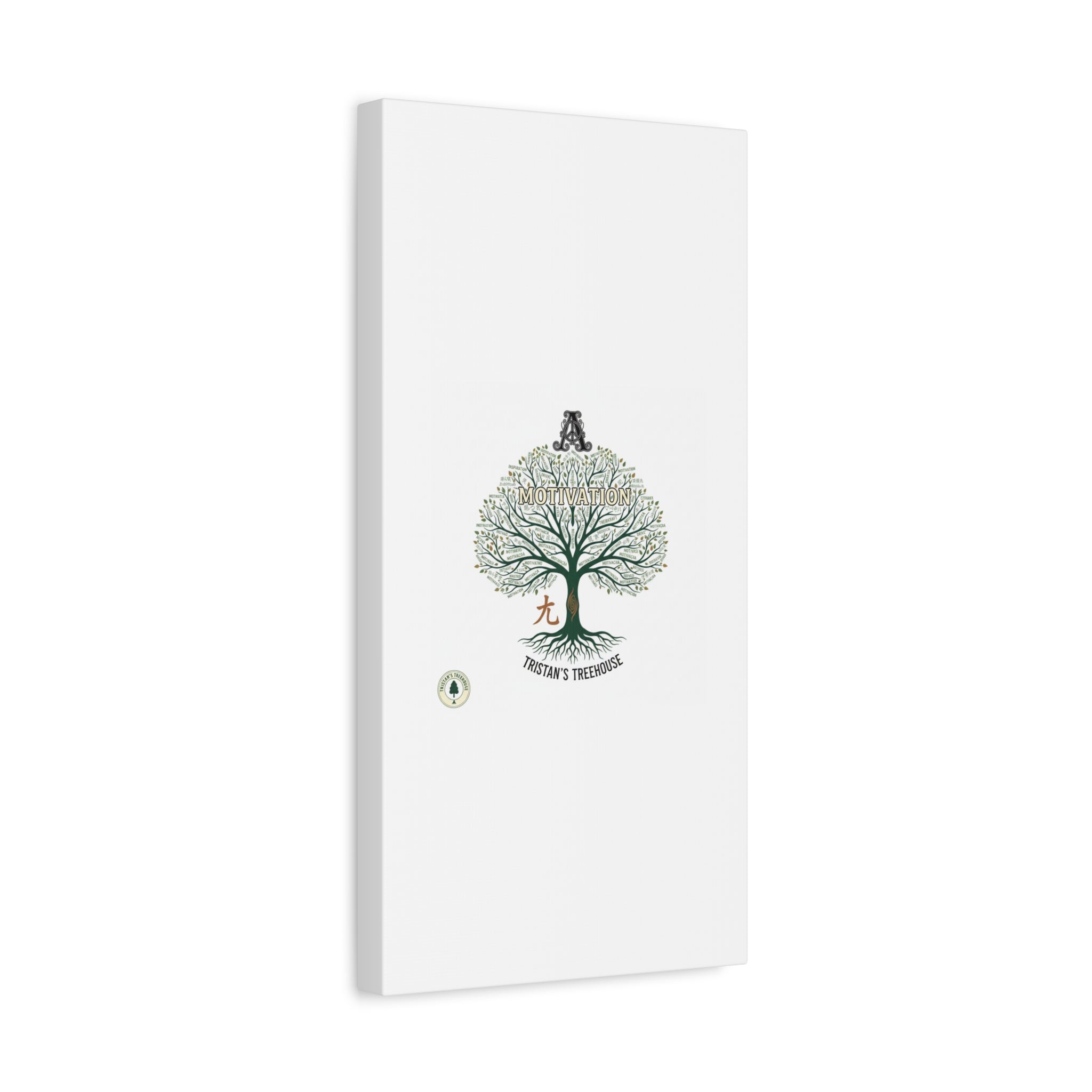 Handwritten Doodle Tree Canvas | Matte Stretched Wall Art