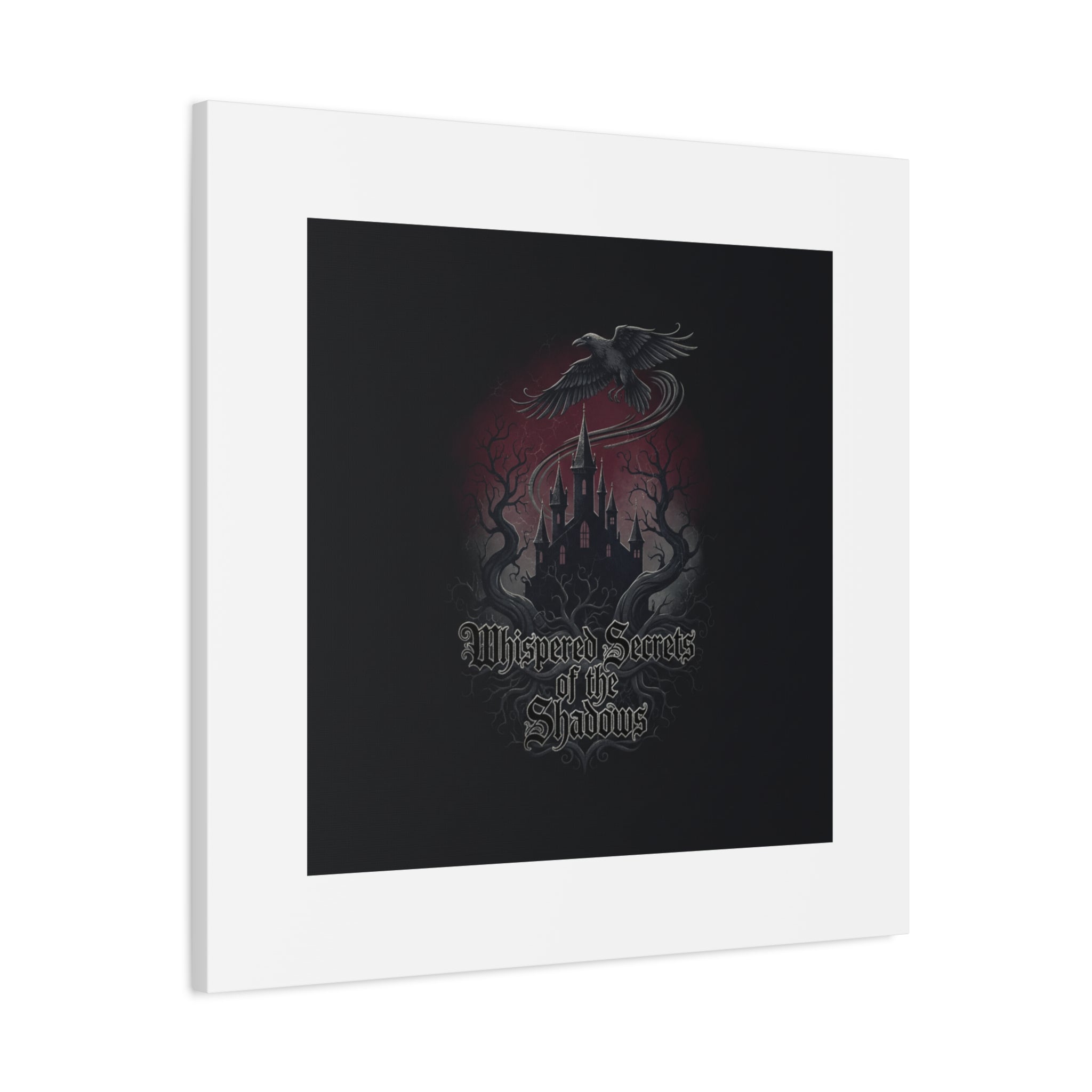 Whispered Secrets of the Shadows Castle Wall Art, Matte Canvas | Gothic Medieval Decor