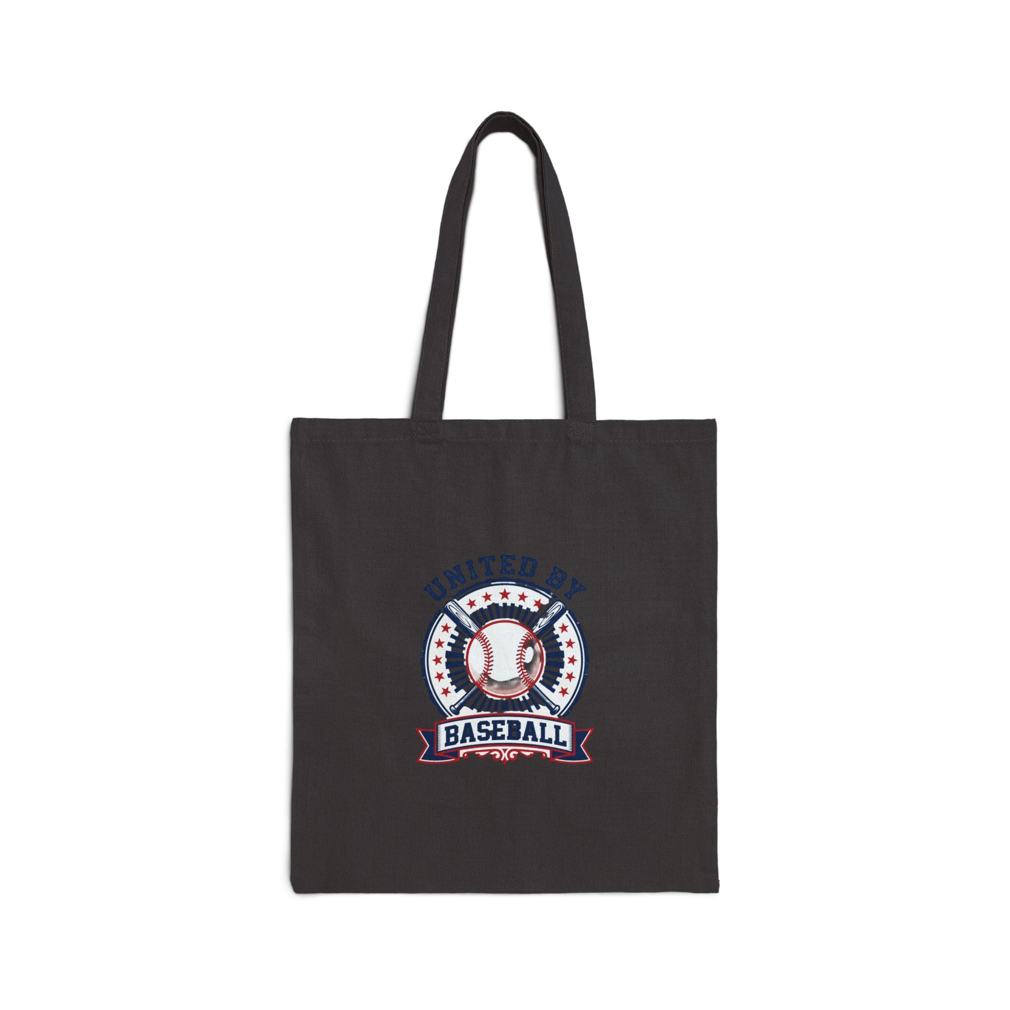 United by Baseball Tote, patriotic baseball graphic, vintage ballpark aesthetic