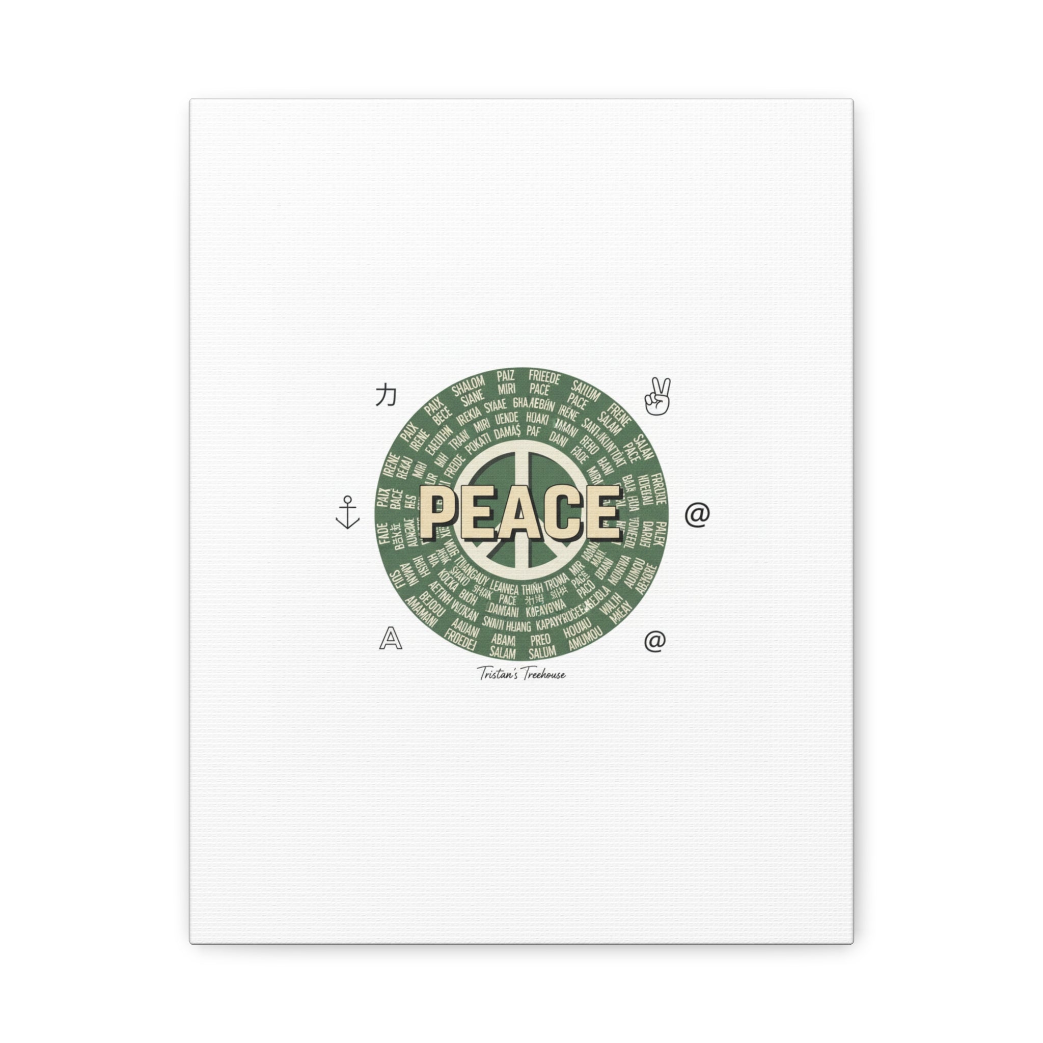 Peace doodle canvas | hand drawn sketch aesthetic, handwritten message