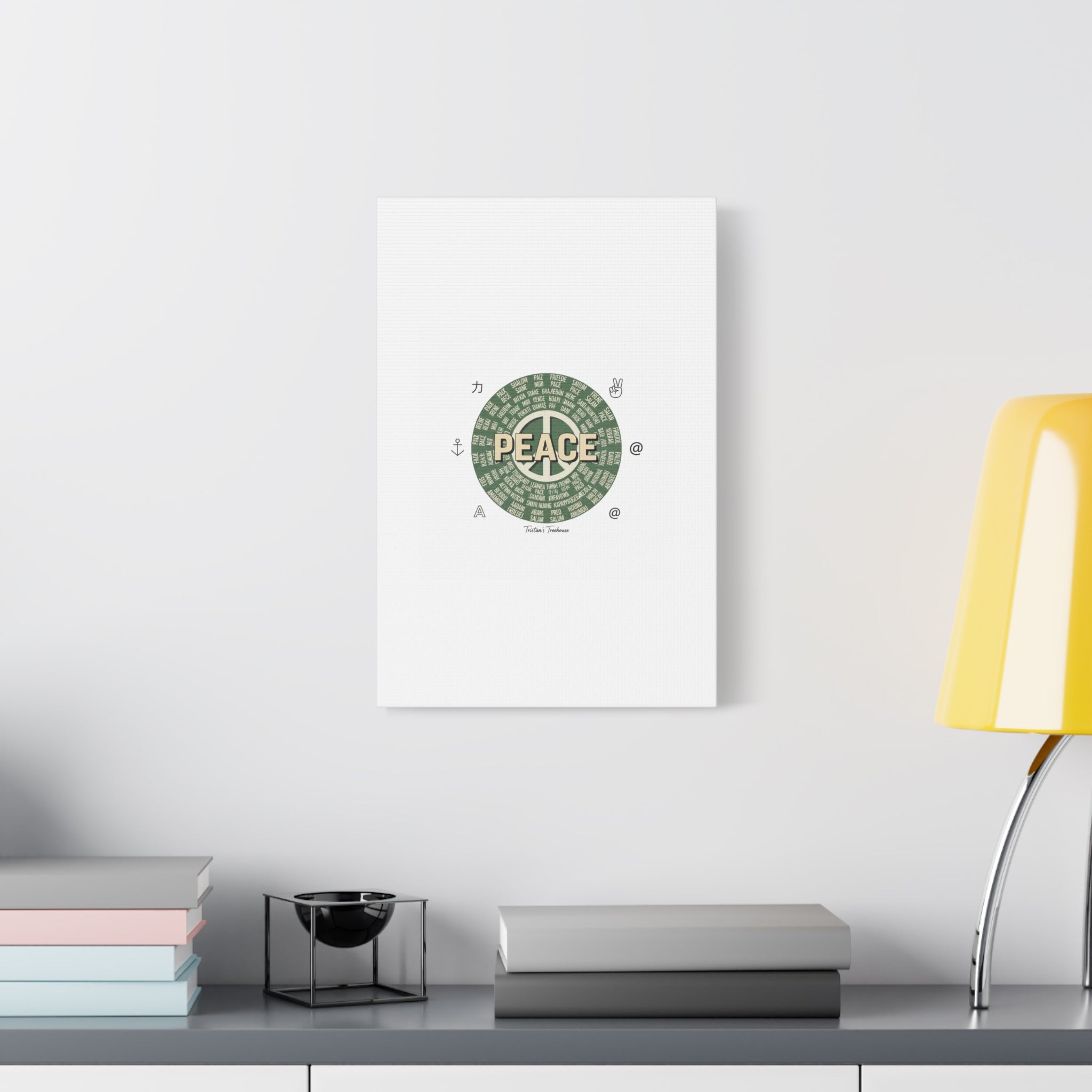 Peace doodle canvas | hand drawn sketch aesthetic, handwritten message